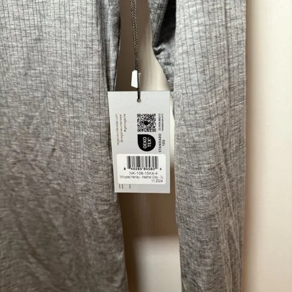 Negative Underwear Whipped Henley + Track Pant Set, Grey. XL $318 Value, NWT! - Picture 4 of 8